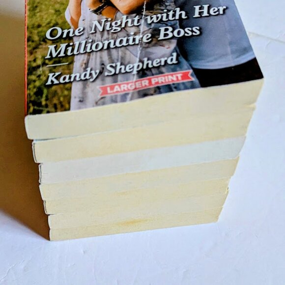 Harlequin Romance Larger Print Set Lot 7 PBK Small Various Authors Contemporary - Picture 7 of 7